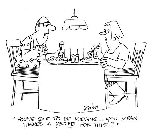 'You've got to be kidding...you mean there's a recipe for this?'