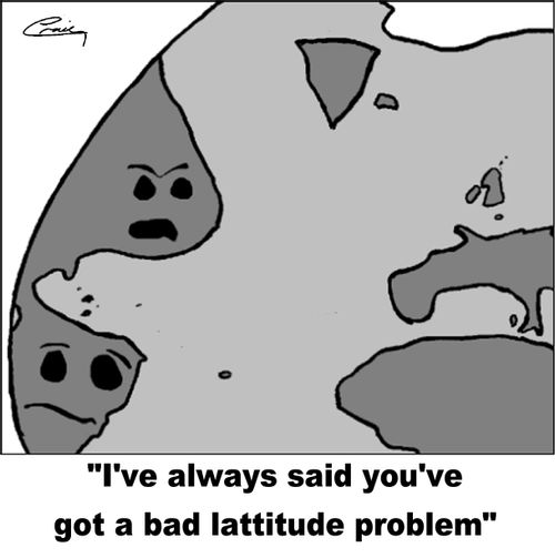 'I've always said you've got a bad lattitude problem'