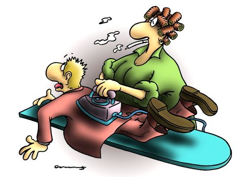 Ironing.