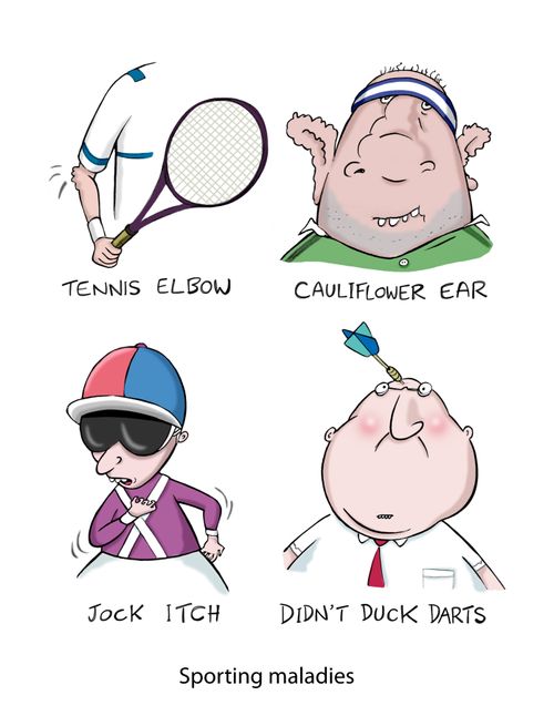 Sporting maladies.