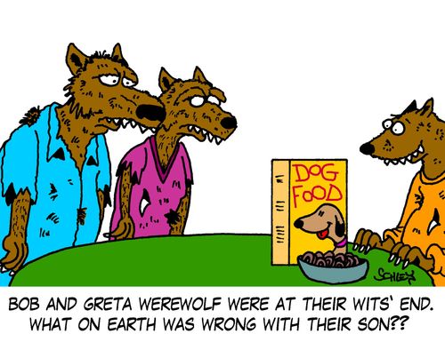 Bob and Greta Werewolf were at their wits'  end. What on Earth was wrong with their son??