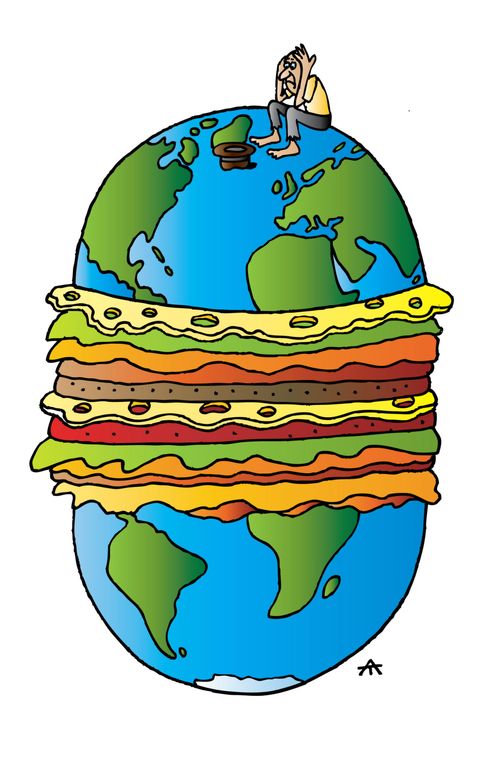 Earth-hamburger