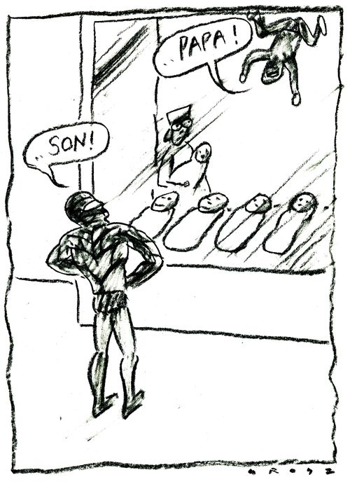 '...papa!' '...Son!'