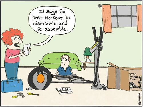 'It says for best work out to dismantle and reassemble.'