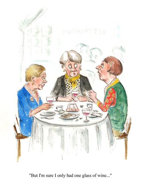 'But I'm sure I only had one glass of wine...'