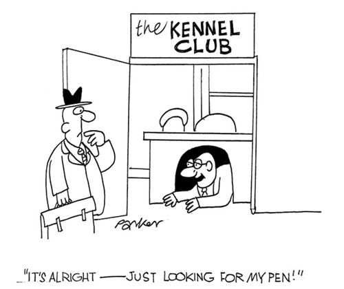 'It's alright-just looking for my pen!'