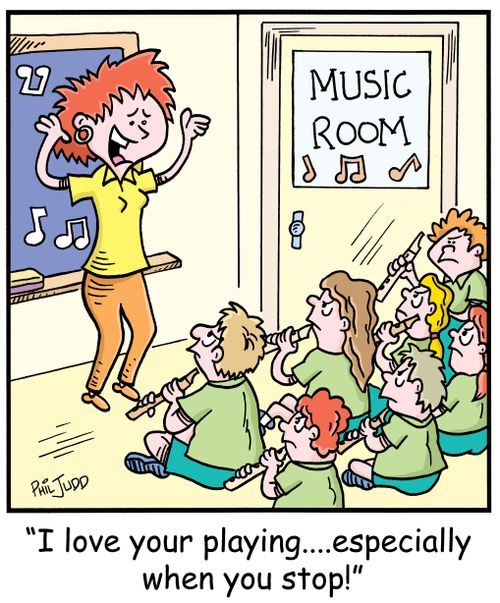 'I love your playing....especially when you stop!'