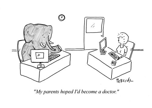 'My parents hoped I'd become a doctor.'