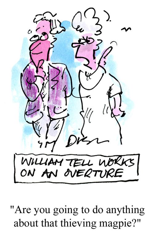 'Are you going to do anything about that thieving magpie?'