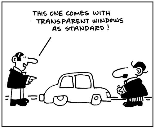 'This one comes with transparent windows as standard.'