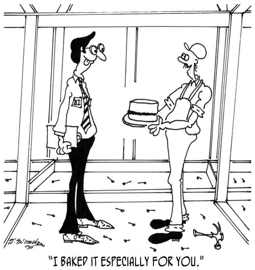'I baked it especially for you.'