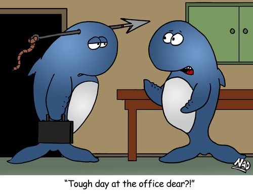 'Tough day at the office dear?!'