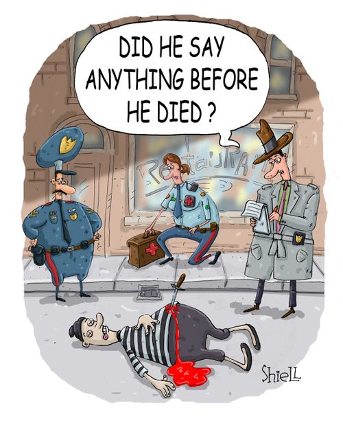 'Did he say anything before he died?'