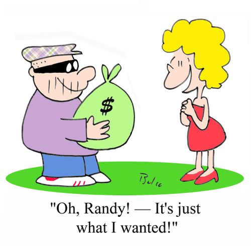 'Oh, Randy! - It's just what I wanted!'