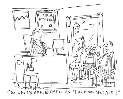 'Do Katie's braces count as 'precious metals'?'