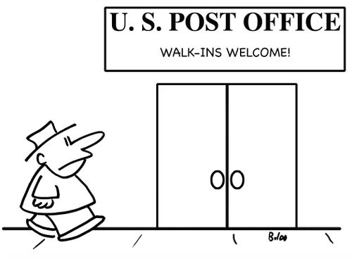 US Post Office, Walk Ins Welcome.