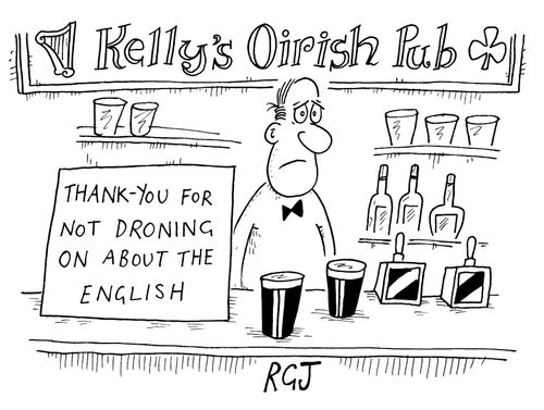 Thank you for not droning on about the English
