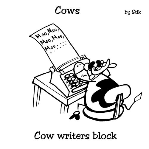 COWS: Cow writers block