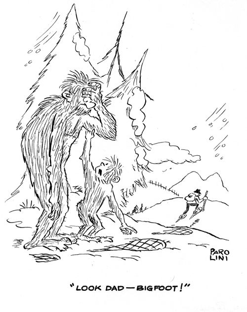 'Look Dad - bigfoot!'