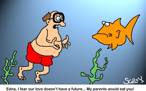 Edna, I fear our love doesn't have a future... My parents would eat you!