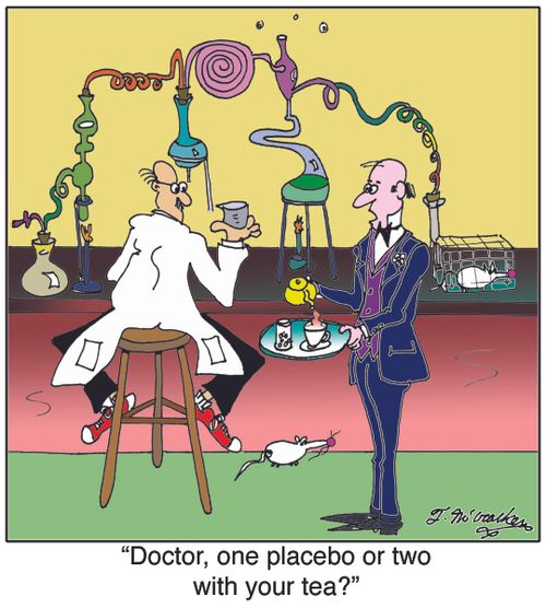 'Doctor, one placebo or two with your tea?'