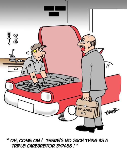 There's no such thing as a triple carburetor bypass!
