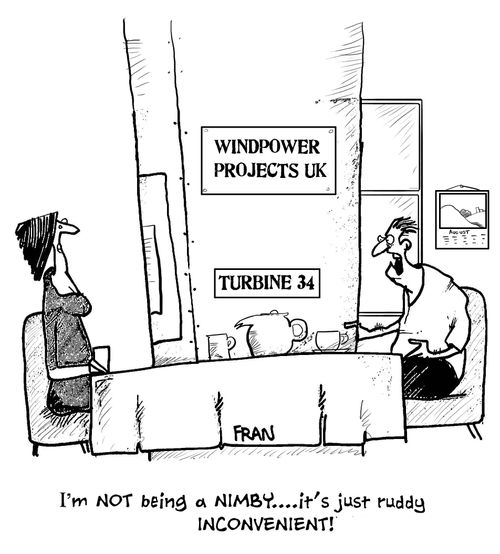 'I'm NOT being a NIMBY...it's just ruddy inconvenient!'