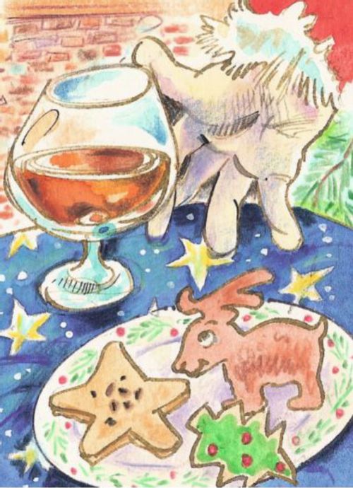 A snifter for Santa.