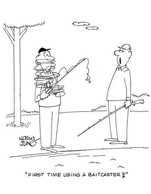 'First time using a baitcaster?'