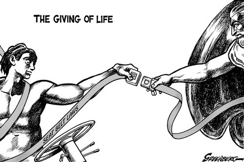 Seat belts - the giving of life,