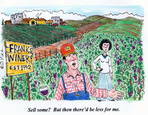 'Sell some? But then there'd be less for me.'