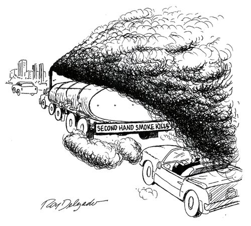 Second hand smoke kills.