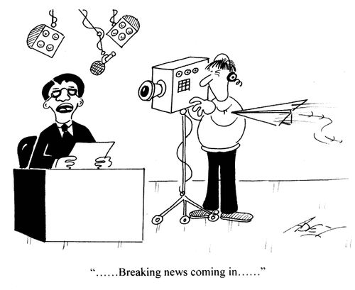 '...Breaking news coming in...'