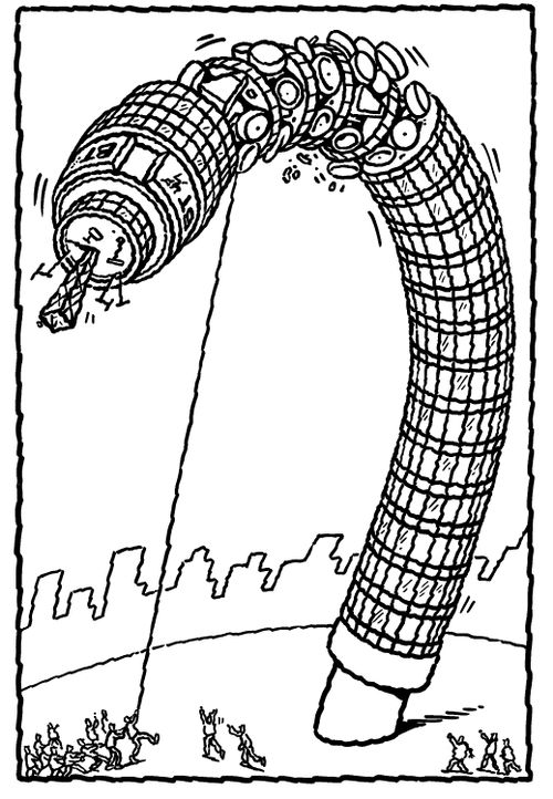 Pulling the BT tower down.