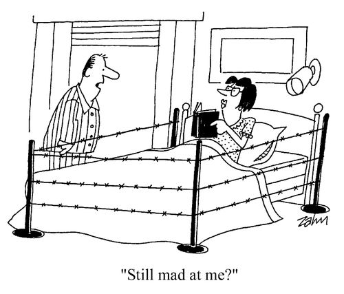 "Still mad at me?"