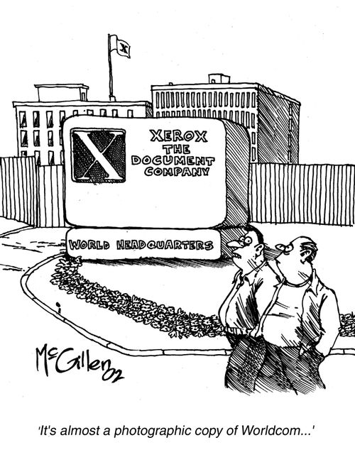 'It's almost a photographic copy of Worldcom...' (Enron / Worldcom / Xerox accounting scandals)