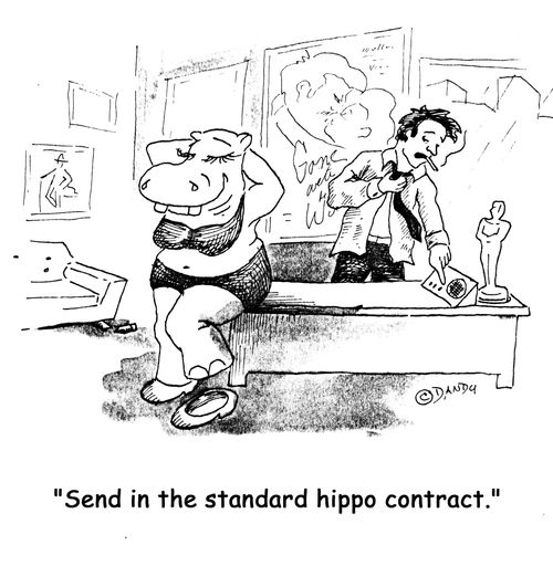 'Send in the standard hippo contract.'