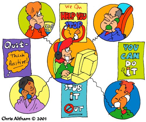Stop smoking help line