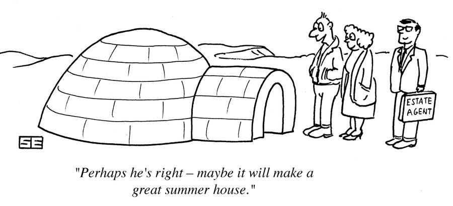 'Perhaps he's right - maybe it will make a great summer house.'