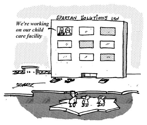 Spartan Solutions - "We're working on our child care facility."