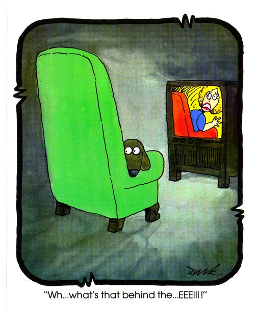 'Wh...What's that behind the...EEEIII!!