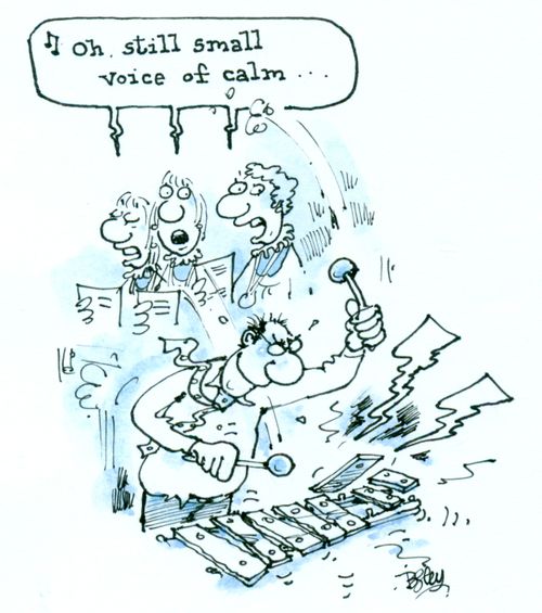 'Still, small voice of calm..'