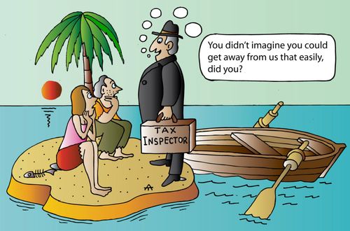 Tax inspector: 'You didn't imagine you could get away from us that easily, did you?'
