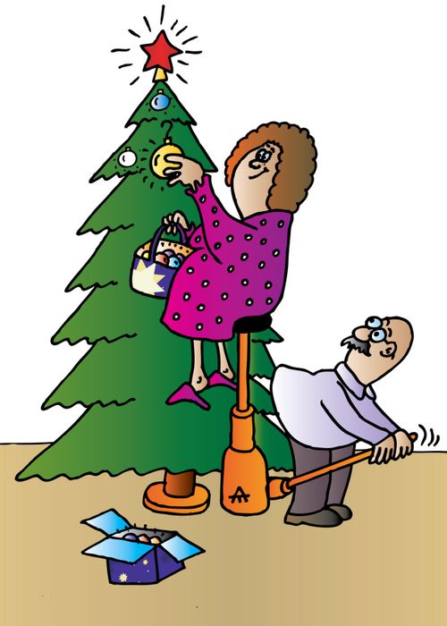 Decorating the Christmas Tree