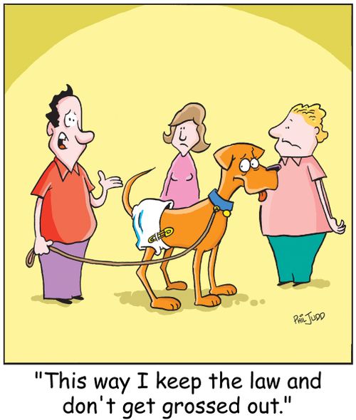 'This way I keep the law and don't get grossed out.'