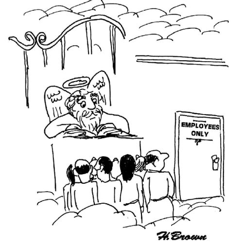 Employees Only Door in Heaven.