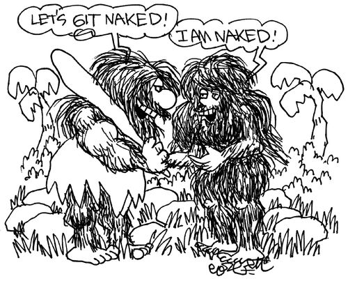 'Let's git naked!'