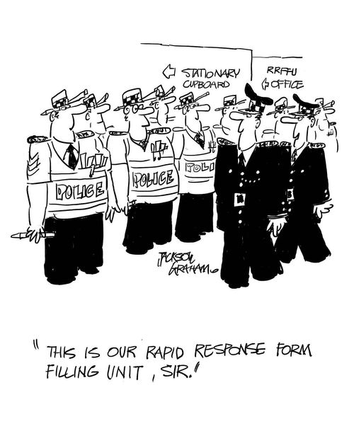 "This is our rapid response form filling unit, sir."
