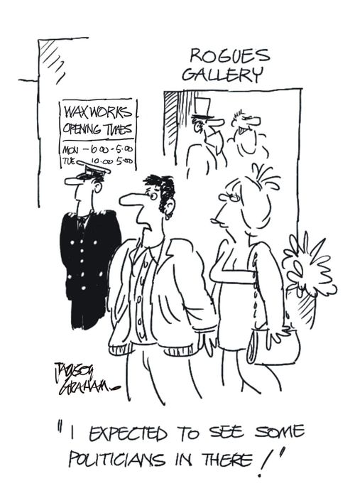 "I expected to see some politicians in there!"