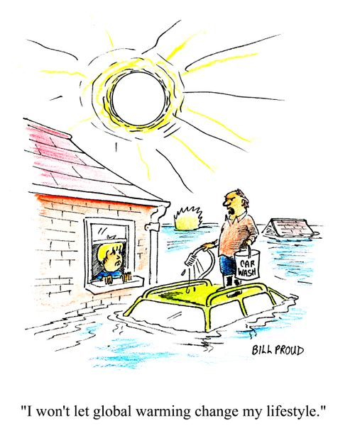 'I won't let global warming change my lifestyle.'